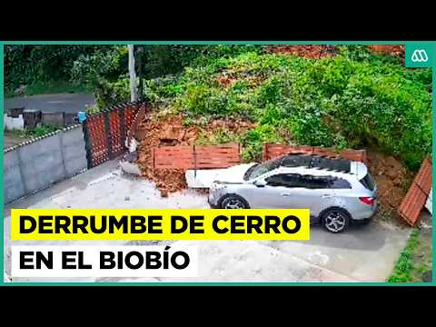 Derrumbe afecta 10 casas y bloquea camino en Lota