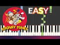 Looney Tunes Main Theme EASY Piano Tutorial