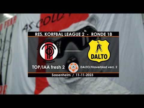 TOP/IAA fresh 2 tegen Dalto/Klaverblad Verzekeringen 2 op zaterdag 11 november 2023