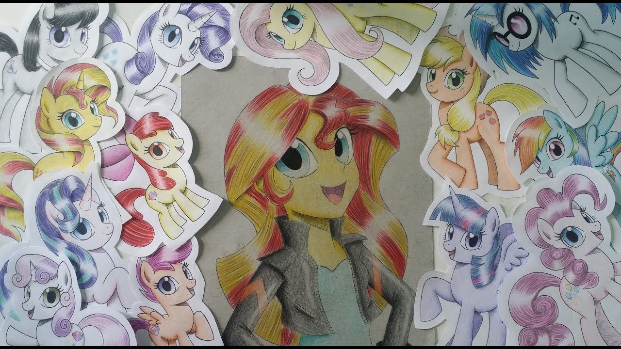 How I Draw MLP: Sunset Shimmer (Equestria Girls)
