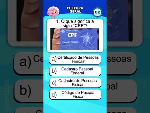 Vídeo: Significa a sigla CPF: perguntas e respostas