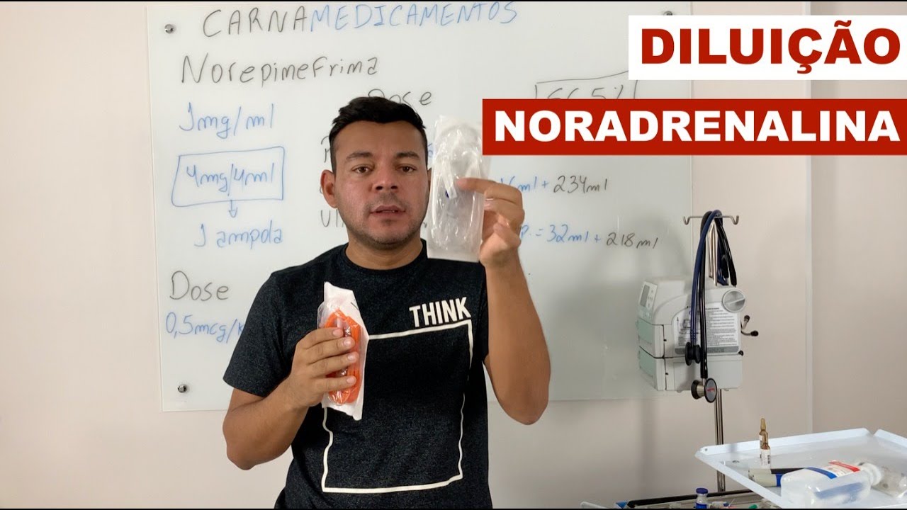 Diluição de Norepinefrina - NA PRÁTICA