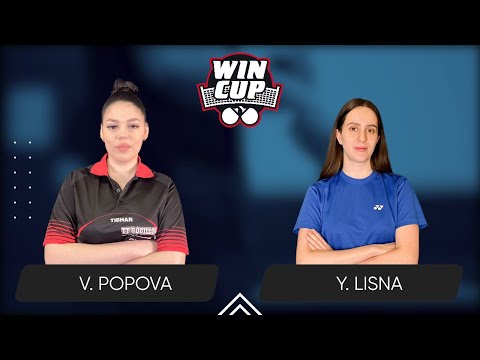13:30 Valeriia Popova - Yaroslava Lisna 28.08.2025 WINCUP Women Professional. Table 1