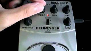 Behringer BDI 21 V-tone bass demo.wmv