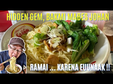 HIDDEN GEM, BAKMI MABES JOHAN. RAMAI...KARENA EUUNAAK !!//KULINER BINTARO//NASUTO STREET FOOD