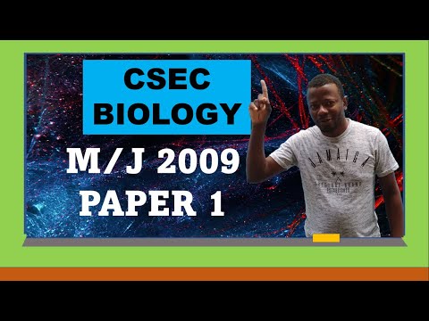 CSEC BIOLOGY 2009