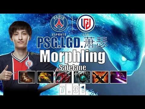 Morphling Safelane | PSG.LGD.Ame | AME FIRST TRY 7.31 NEW MORPHLING | 7.31 Gameplay Highlights