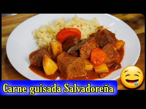 Cómo Hacer Carne Guisada Salvadoreña  😋 paso a paso