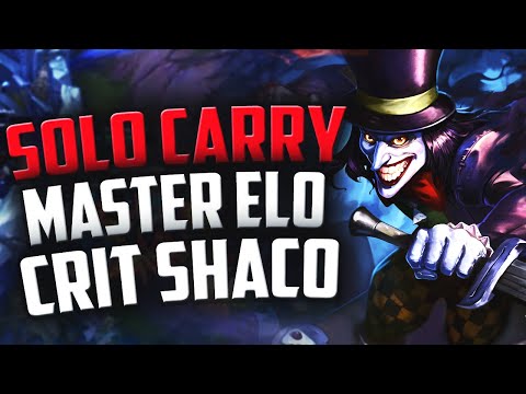 SOLO CARRYING MASTER ELO WITH CRIT SHACO | Road to Challenger