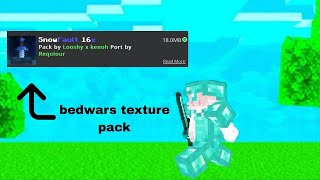 Bedwars texture pack(snowfault 16x)