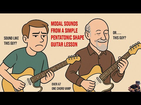 Inside and Outside Modal Sounds from One Simple Pentatonic Shape — Guitar Lesson