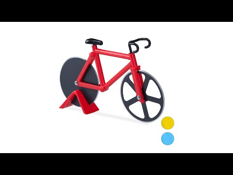Roulette à pizza Vélo Noir - Rouge