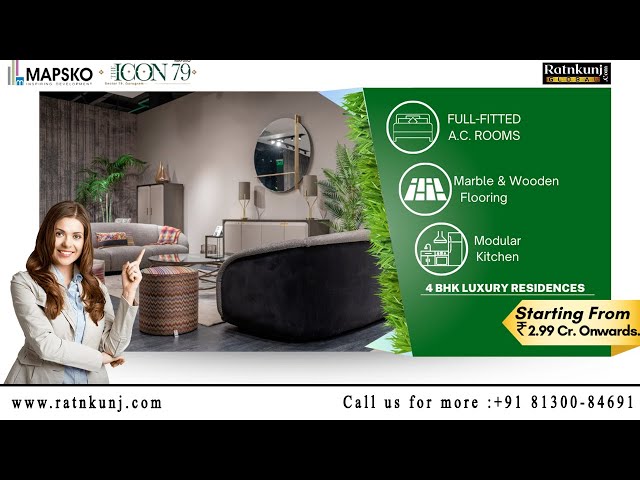 Buy 4 BHK Apartments Flats for sale THE ICON 79 in Sector 79 Gurgaon