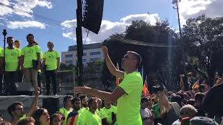 L&#39;Orfeó Català interpreta «Els segadors» a la manifestació de la «Diada del sí»