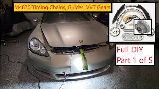 (Part 1 of 5) Full DIY 2010-2016 Porsche Panamera Turbo 4.8L M4870 Timing Chains, Guides, VVT Gears