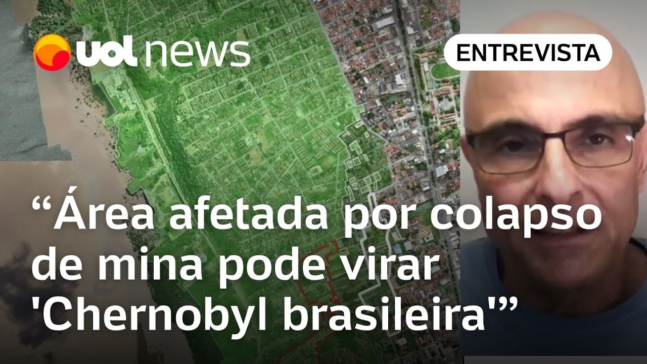 Cratera de mina da Braskem em Maceió pode transformar região em 'Chernobyl brasileira', diz geólogo