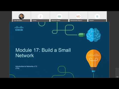 CCNA-1-Lab-17 - DC&NM - Lab Sessions - Module 17 - Build A Small Network - 2020 - Sem 2