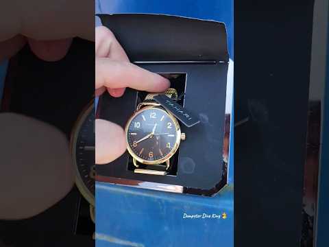 $1200 gold watch found dumpster diving 😲
