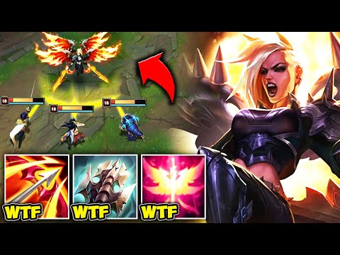 THIS KAYLE BUILD LOOKS LIKE A LITERAL GLITCH! (EVERY AUTO HITS TWICE) - League of Legends