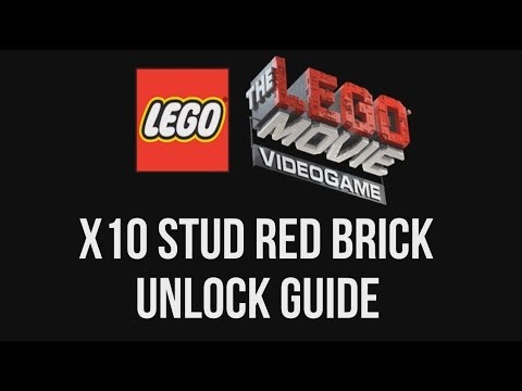 x10 Stud Multiplier Red Brick Unlock Guide - The LEGO Movie Videogame