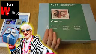 How to SETUP Aura Digital Photo Frame as a Gift to Elderly Parent Grandparent Ideal Family Gift