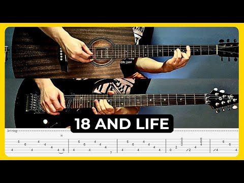 18 and Life - Skid Row | Tabs | Guitar Lesson | Cover | Solo | Tutorial | All Guitar Parts