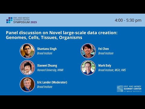 Day 1, Panel discussion on Novel large-scale data creation: Genomes, Cells, Tissues, Organisms