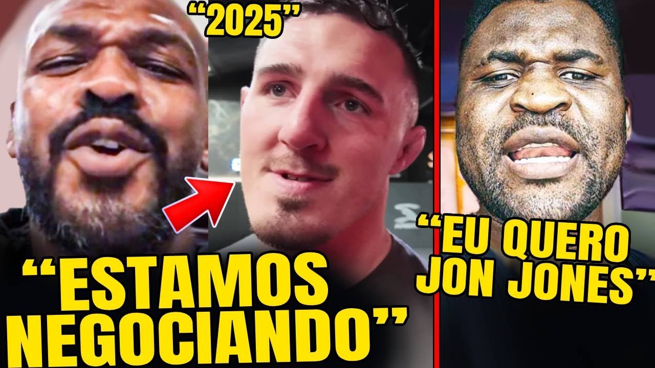 🚨JON JONES E TOM ASPINALL CONFIRMAM NEGOCIAÇÕES COM O UFC! NGANNOU DESAFIA JON JONES! ...