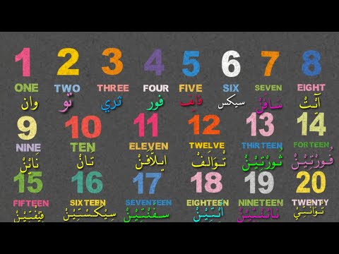 كتابه الارقام بالانجليزي