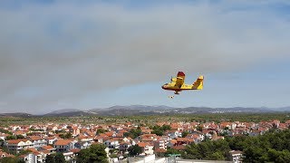Gašenje požara na hrvaški obali