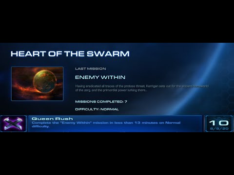 Starcraft 2 HotS "Queen Rush" Achievement