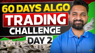 60 Days Trading Challenge | Day 2 | Free Cryptomaty Algos |@cryptomatyofficial | Theta Gainers
