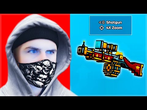 THIS SHOTGUN WEAPON IS A SNIPER AND IT'S INSANE! Pixel Gun 3D