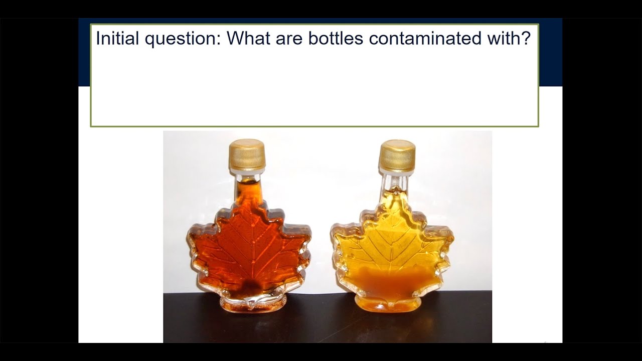 potential stages of contamination of maple syrup