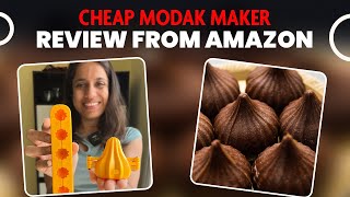 Cheap MODAK Maker Review from AMAZON 😱😱| Simple Nutella MODAK Recipe 🤤| Happy Ganesh Chaturthi 🥳