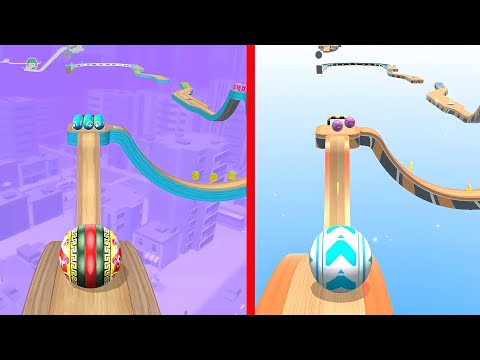 SAME LEVEL IN - Going Balls Vs Sky Rolling Ball - Android & IOS Gameplay's
