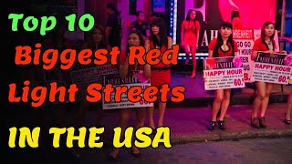 Top 10 Biggest Red Light Streets in the USA 🇺🇸 || Top List Show