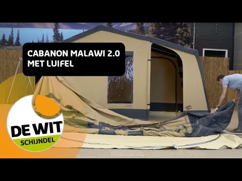 Cabanon Malawi 2.0 vouwwagen met wagentent en luifel opzetten