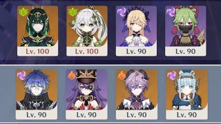 【原神】Ver.7.0B 螺旋12層 激化ネフェル＆過負荷フリンズで星9攻略【Genshin Impact】