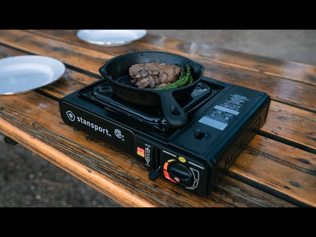 موقد غاز للرحلات متنقل مع شنطة من DLC (متعدد الألو...