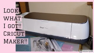 LOOK AT WHAT I GOT!! EARLY CHRISTMAS GIFT FROM MY HUSBAND 🎄🎄🎄🎄🎁🎁🎁🎁 CRICUT MAKER!!!!