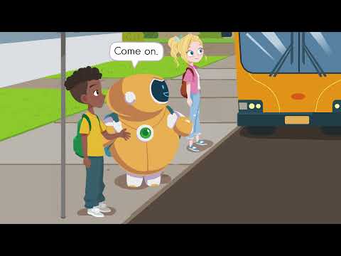 Let's Smile 5 Unit 2 Story - Let's get on the bus