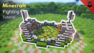Minecraft: How to Build a Medieval Fighting Pit | Fighting Pit (Tutorial)