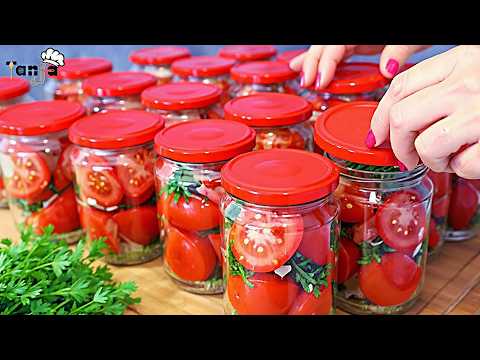 I preserve fresh tomatoes in a jar for the winter! without fridge and chemistry!