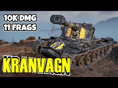 WoT Kranvagn Gameplay ♦ 11 Frags 10k Dmg ♦ Heavy Tank Review