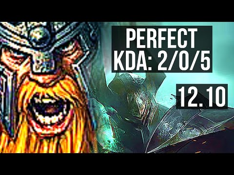 OLAF vs MORDE (TOP) | 74% winrate, 2/0/5, 1.0M mastery | KR Grandmaster | 12.10