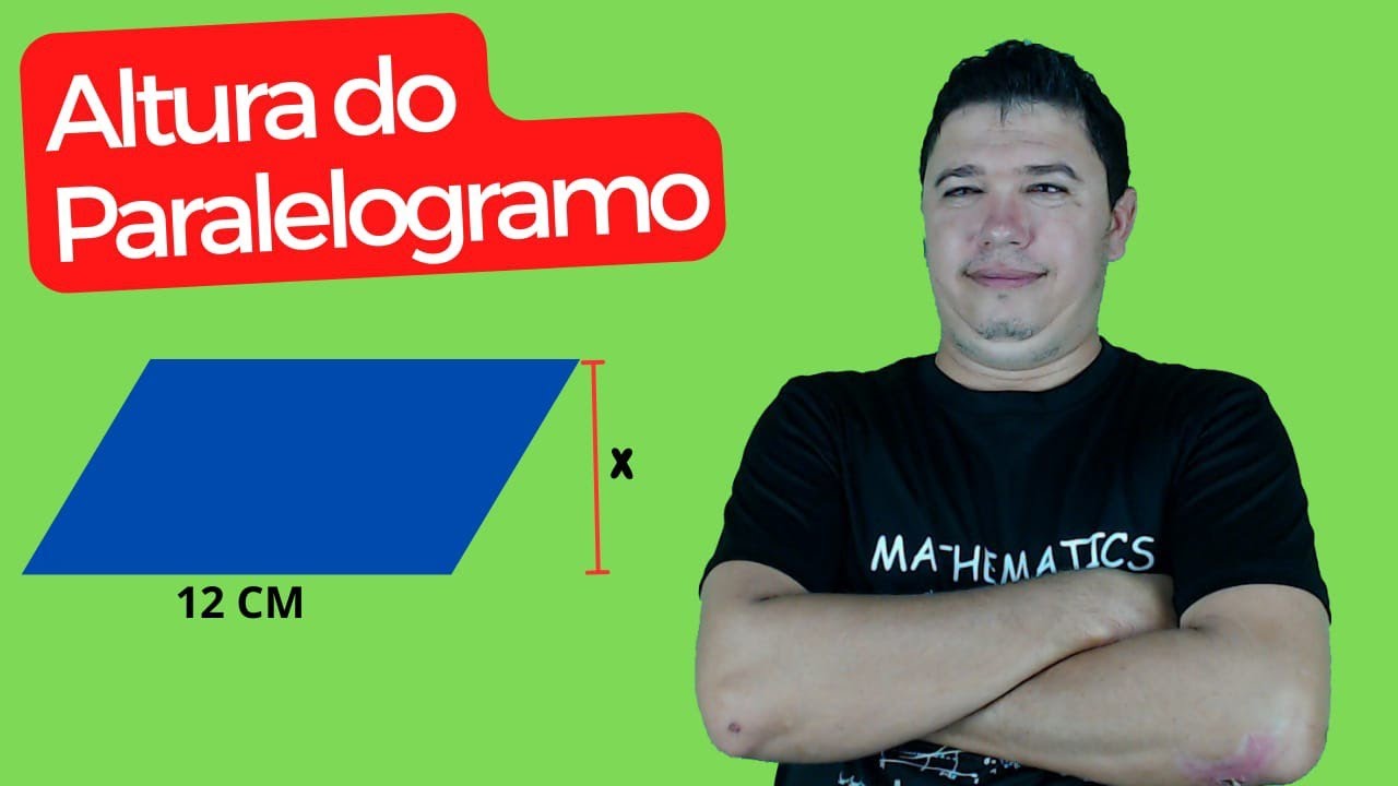 Altura do Paralelogramo #geometria #geometry