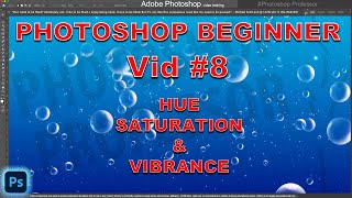 Photoshop Beginner VID 8: Hue, Saturation, & Vibrance, Spot Retouching for a Fashion shot!