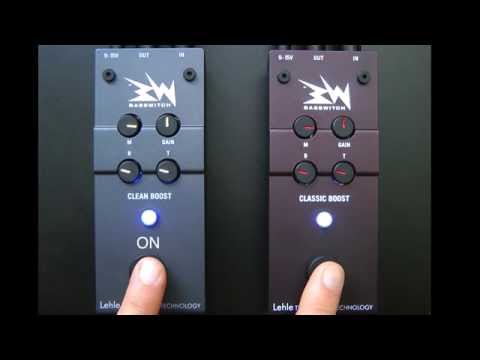 Comparison BASSWITCH CLEAN BOOST & CLASSIC BOOST - preamp equalizer pedal demonstration