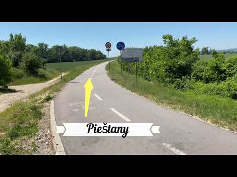 Cyklotrasa Nemšová→Trenčín→Nové Mesto→Piešťany. Dĺžka 57 Km.